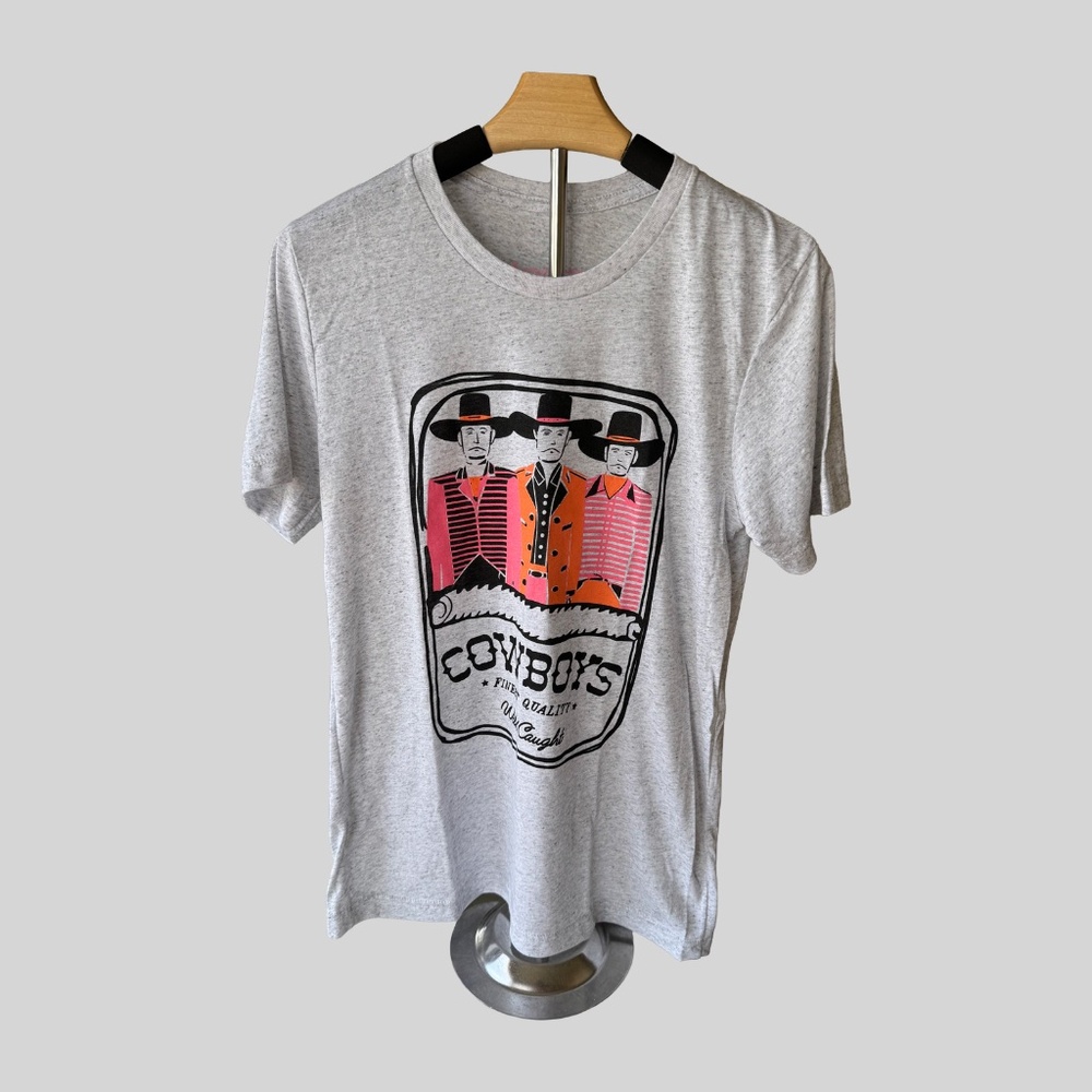 Vintage Western Retro Graphic Tee, Can‎ O' Cowboys Tee NWOT  Style Size Small - Picture 2 of 4